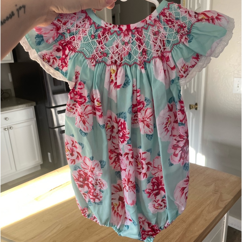 SMOCKED FLAMINGO BUBBLE NWOT
